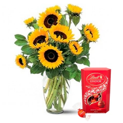 Surprise in Sunflowers and Lindt Lindor Box