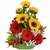 Canasta de Girasoles y Gerberas