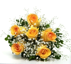 Essence Six Yellow Roses Bouquet and Chandon - online store