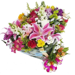 Bouquet of Lilies and Mixed Flowers - buy online