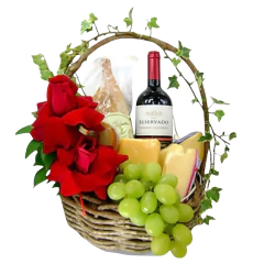 Chilean Wine, Cheese and Colombian Roses - buy online