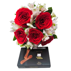 5 Rosas Colombianos y la lengua de gato Kopenhagen - comprar online