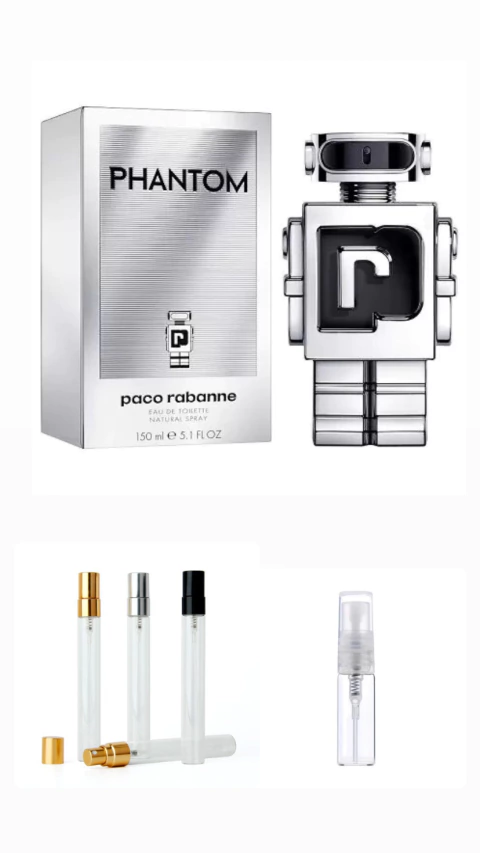 Decant Phantom masculino edt - Paco Rabanne - 5, 10 ou 15 mls