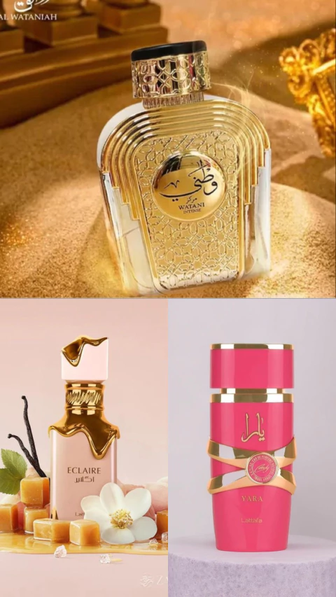 Combo Poder Feminino Com 3 decants - Yara Candy / Eclaire / Watani - 5, 10 ou 15 mls