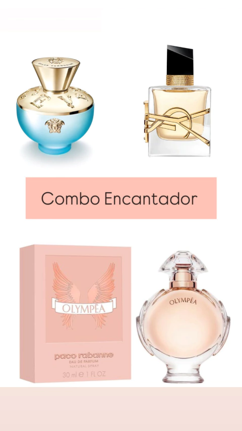 Combo Encantador - Libre / Dylan Turquoise / Olympea - Decant 5 ou 10 mls
