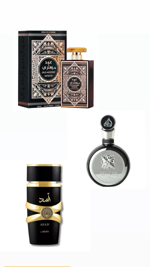 Combo Árabe Sofisticação- Kit com 3 decants de 5, 10 ou 15 mls