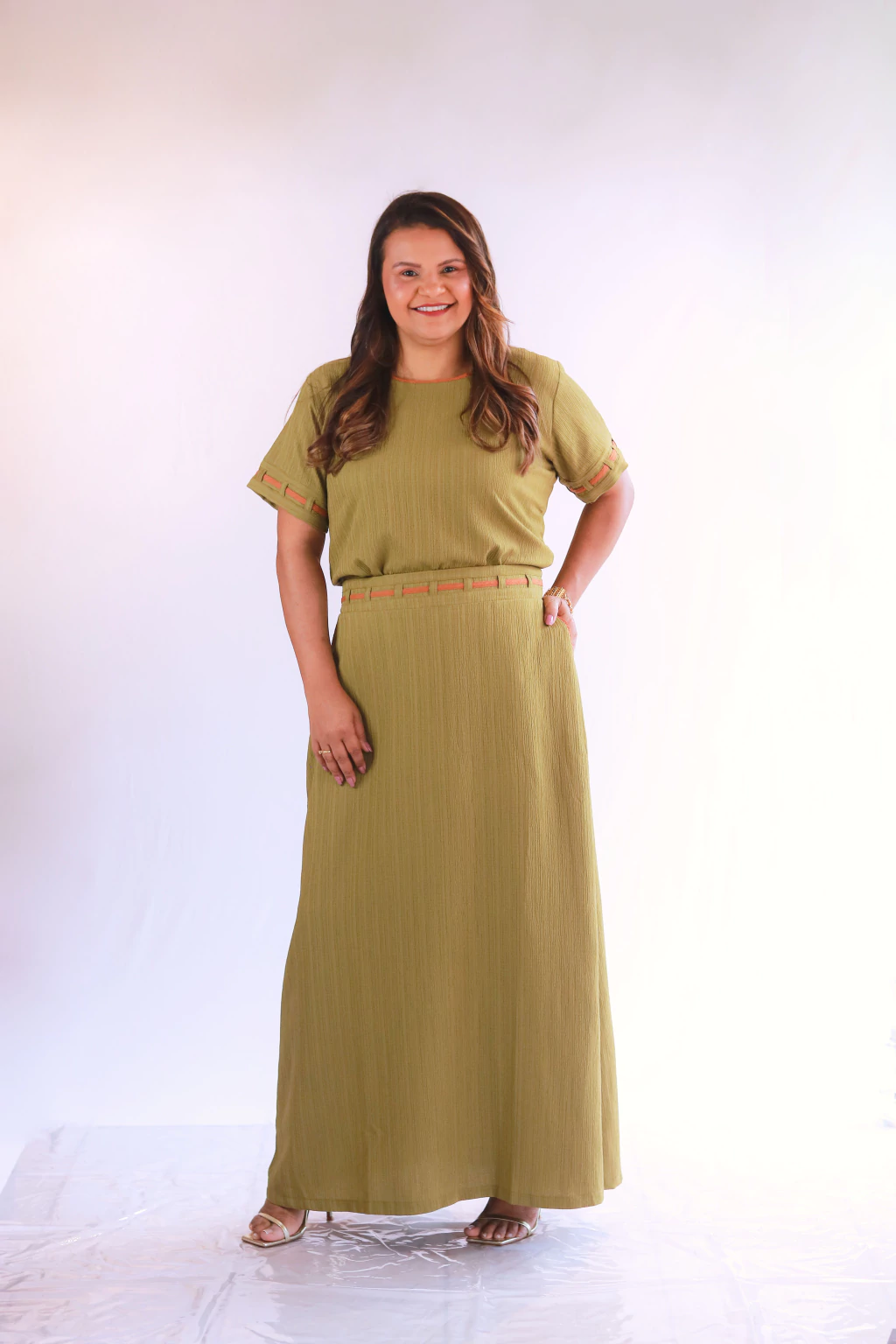Conjunto Blusa e Saia