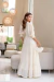 Vestido Feminino Longo em Musseline, Leve e Fluído, Detalhes Guipir Anny - CT - Loja Moça Bonita