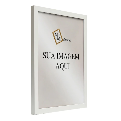 Moldura lisa 2x2cm Branca - comprar online