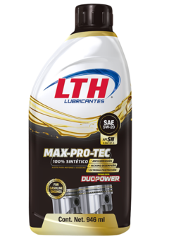 LTH MAX PRO TEC ACEITE SINTETICO MOTOR SAE 5W-20 API SN GF-5