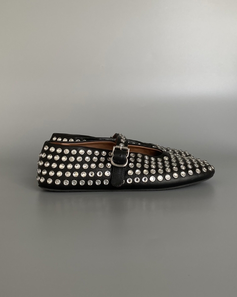 ALAÏA CRYSTAL BALLET FLATS