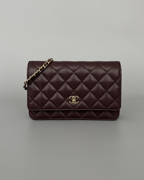 CHANEL CLASSIC WALLET ON CHAIN DARK BROWN - comprar online
