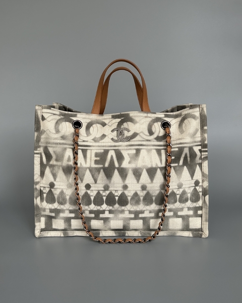 CHANEL CANVAS SMALL LLIAD SHOPPING TOTE