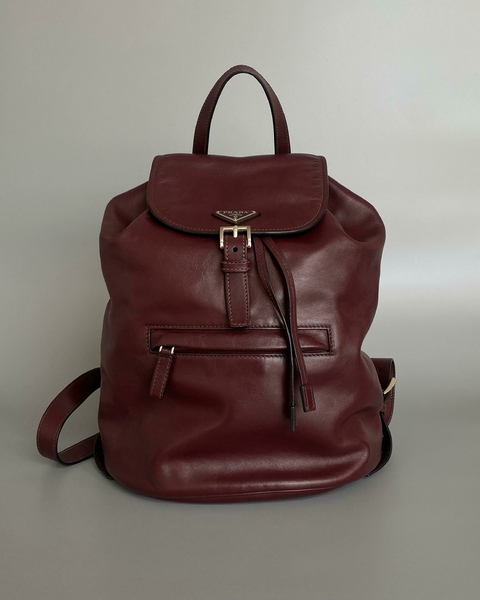 MOCHILA PRADA EM COURO