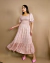 Vestido Longo Com Lastex Flora