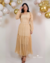 Vestido Tule com Fios de Lurex Amanda