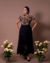Blusa Tule com veludo - pattricianeves