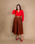 Saia plissada Rebeca - loja online