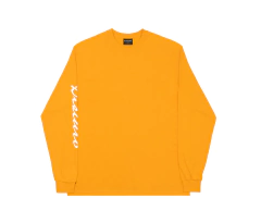 Cursive Long Sleeve in Yellow