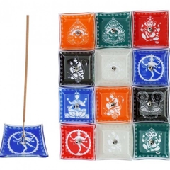 Incensário de Vidro 7x7cm