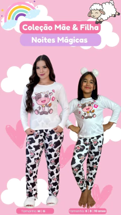 Kit Mãe & Filha Longos - Vaquinha Preta (130) - comprar online