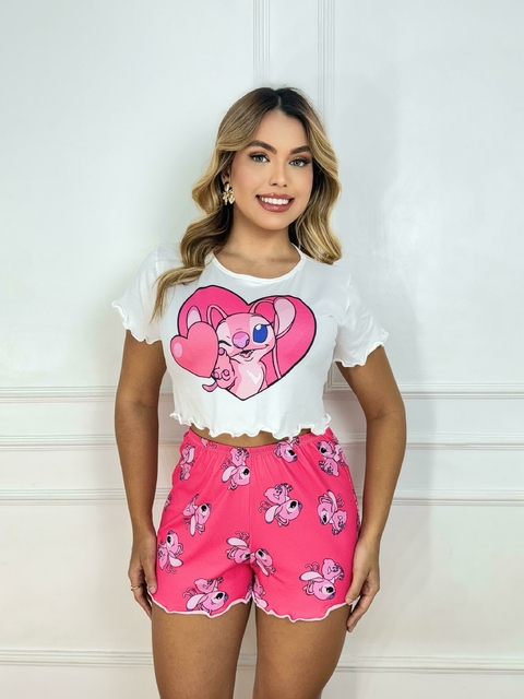 Baby Doll Max Cropped Ondinha - Angel Sentada F. Pink (1014) - comprar online