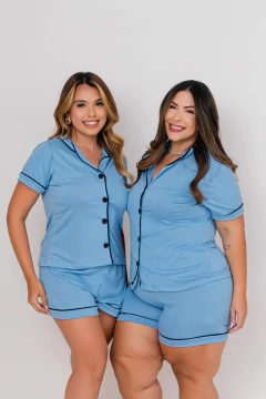 Americano Liso - Azul Ciano (1208) na internet