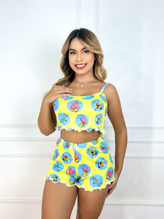 Baby Doll Cropped Ondinha Full - Bob Esponja No Círculo (1186) - comprar online