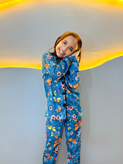 Americano Infantil Longo de Inverno - Borboleta (12) na internet