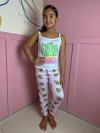 Pijama Longo De Alça Inverno Infantil - Cacto Rosa (366)