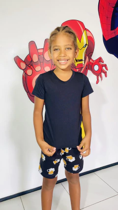 Manga Infantil Masculino - Caneca de Chopp Preto (539) - comprar online