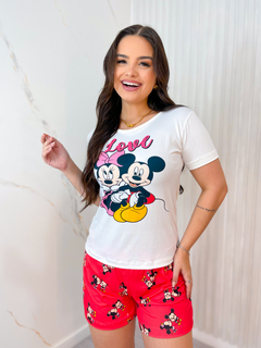 Baby Doll De Manga - Casal Mickey & Minnie F. Vermelho (422) - comprar online