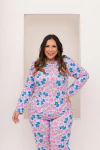 Pijama Longo De Inverno Full - Casal Stitch Xadrez (813) - comprar online