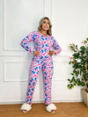 Pijama Longo De Inverno Full - Casal Stitch Xadrez (813)