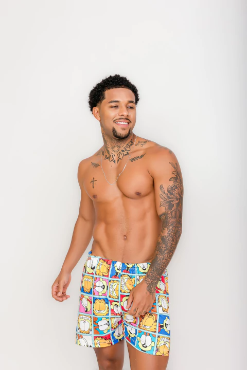 Pijama Masculino Samba Canção - Garfild Quadrinhos (1550) - comprar online