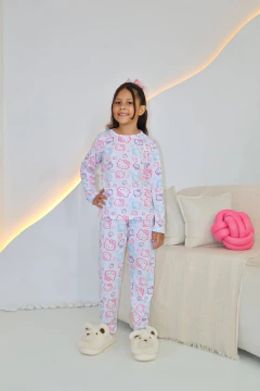 Mãe & Filha Longos (OBS: Peças vendidas separadamente, valores individuais) - Hello Kitty Cabeças F. Branco (1818)