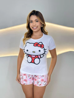 Baby Doll De Manga - Hello Kitty Listras Rosa (1479) - comprar online