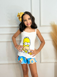 Baby Doll Alça Infantil - Homer Simpsons Donults (161)