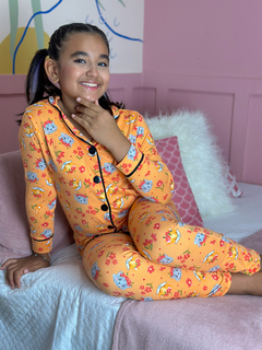 Americano Infantil Longo de Inverno - Raposa Coroa De Flores (572) na internet