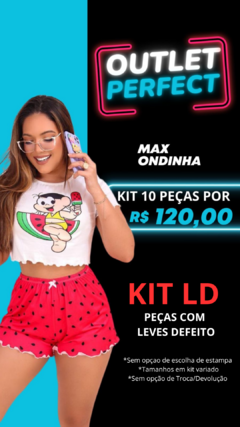 KIT LD MAX ONDINHA 10 PEÇAS - MODELOS TAMANHOS VARIADO P/M/G