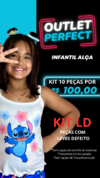 KIT LD ALÇA INFANTIL 10 PEÇAS / TAMANHOS VARIADO 4 / 6 / 8 / 10 ANOS