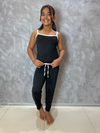 Pijama Infantil Longo De Alça Liso - Preto (588)