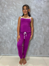 Pijama Infantil Longo De Alça Liso - Roxo (603)