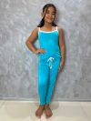 Pijama Infantil Longo De Alça Liso - Verde Água (592)