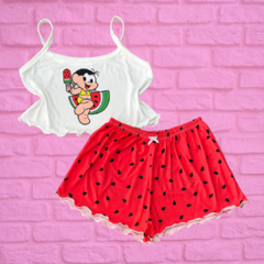 Baby Doll Ondinha Cropped - Magali Melancia (332) - comprar online