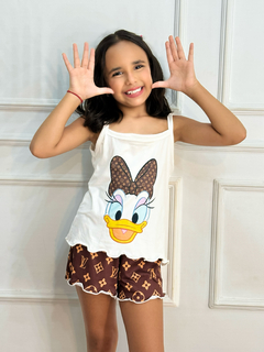 Baby Doll Alça Infantil - Margarida Louis Vuitton (19) na internet
