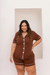 Americano Curto Liso - Marrom V. Branco (1172) - comprar online