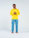 Pijama Masculino Longo de Inverno - Minions Logo M (551)