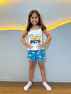 Baby Doll Alça Infantil - Minions Divertidos F. Azul (1081) - comprar online