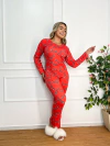 Pijama Longo De Inverno Full - Netflix Pipoca Red (799)